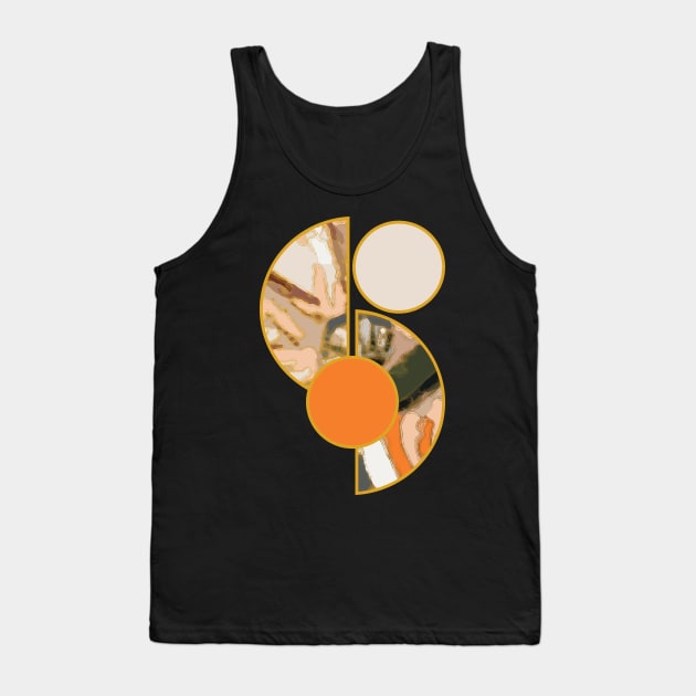 Earth tone colors vibrant bright unique minimalist neutral organic geometric boho pattern 392 Abstract Tank Top by dvongart